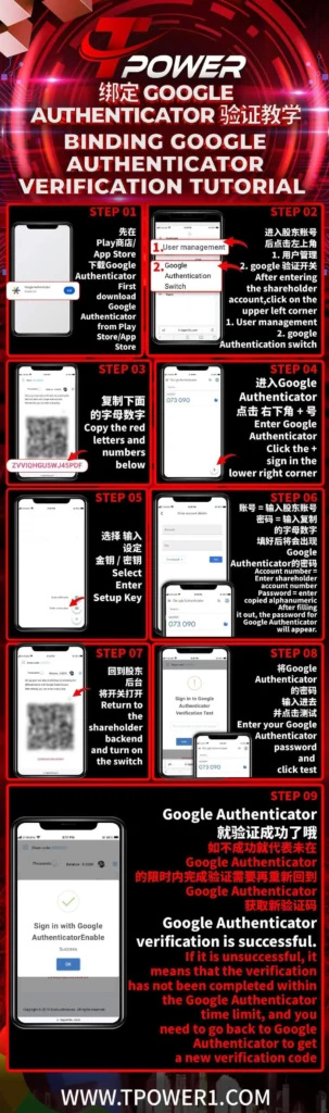 TPOWER Google Authenticator Verification Tutorial