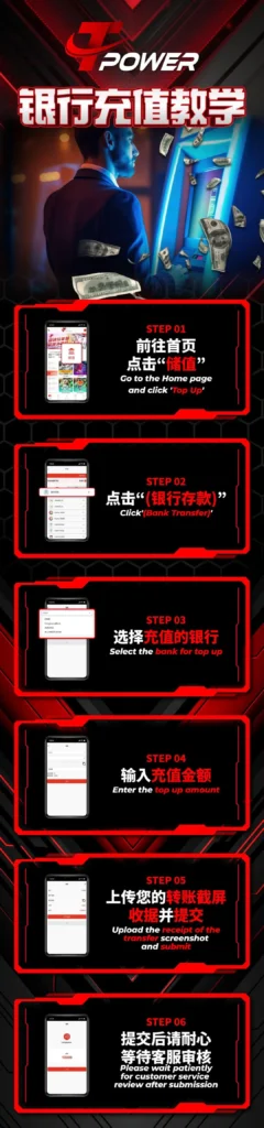 TPOWER TOP UP TUTORIAL BANK TRANSFER